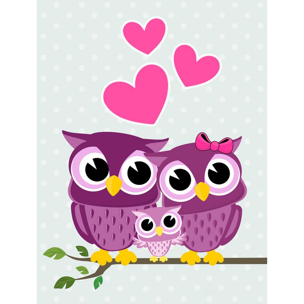 Amour d’oiseau - peinture complète de diamant - 30x40cm