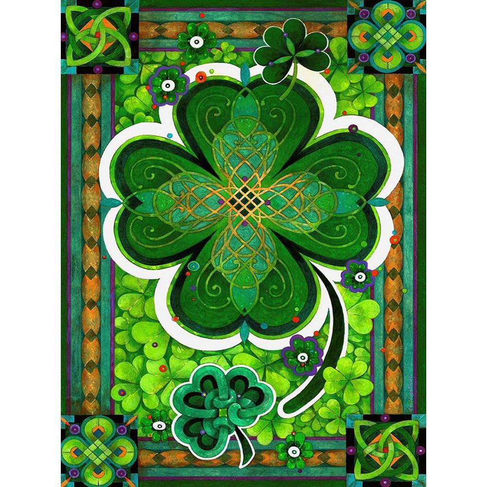 Fleur chanceuse - peinture en diamant complet - 30x40cm