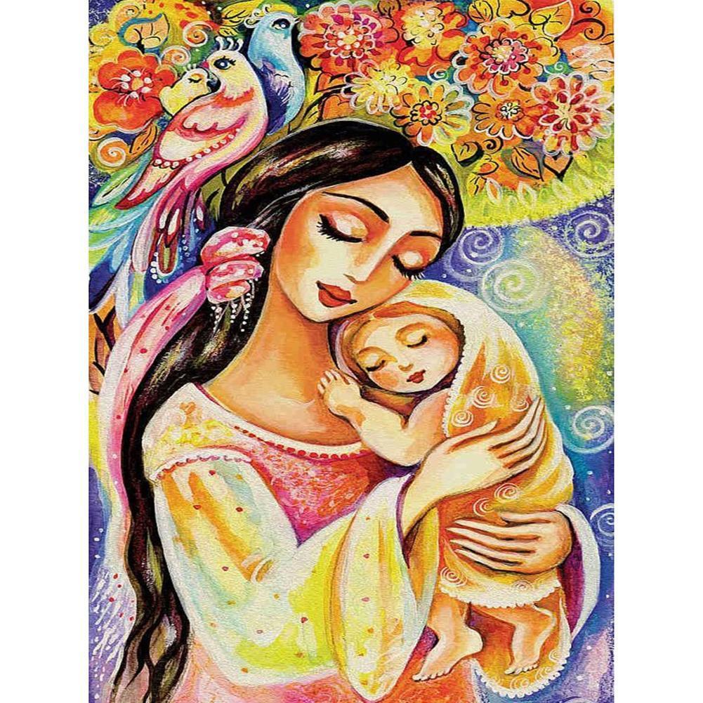 Amour de mère - peinture complète de diamant - 30x40cm