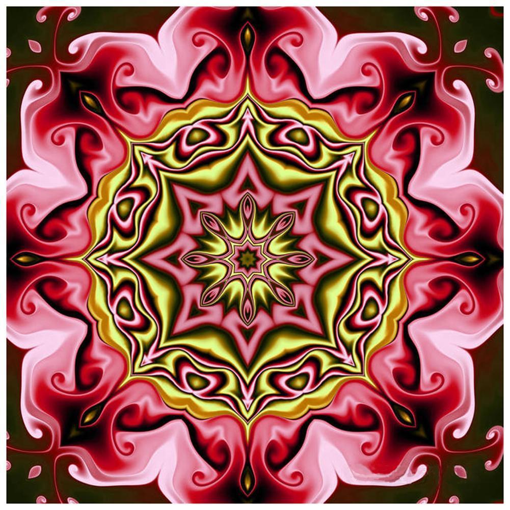 Motif de fleur - peinture complète de diamant - 40x40cm