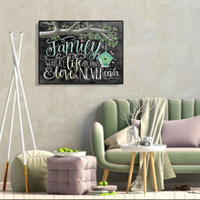 Charger l&#39;image dans la galerie, Famille de lettres - peinture en diamant complet - 40x30cm
