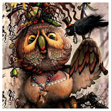 Charger l&#39;image dans la galerie, Hibou - peinture en diamant complet - 30x30cm
