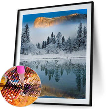 Charger l&#39;image dans la galerie, Neige - peinture diamant pleine - 30x40cm
