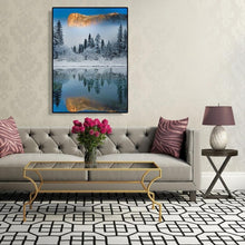 Charger l&#39;image dans la galerie, Neige - peinture diamant pleine - 30x40cm
