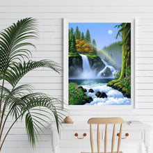 Charger l&#39;image dans la galerie, Arc-en-ciel de fleuve - peinture complète de diamant - 30x40cm
