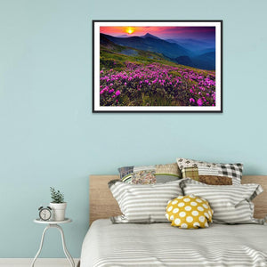 Fleurs monde - peinture diamant complet - 30x40cm