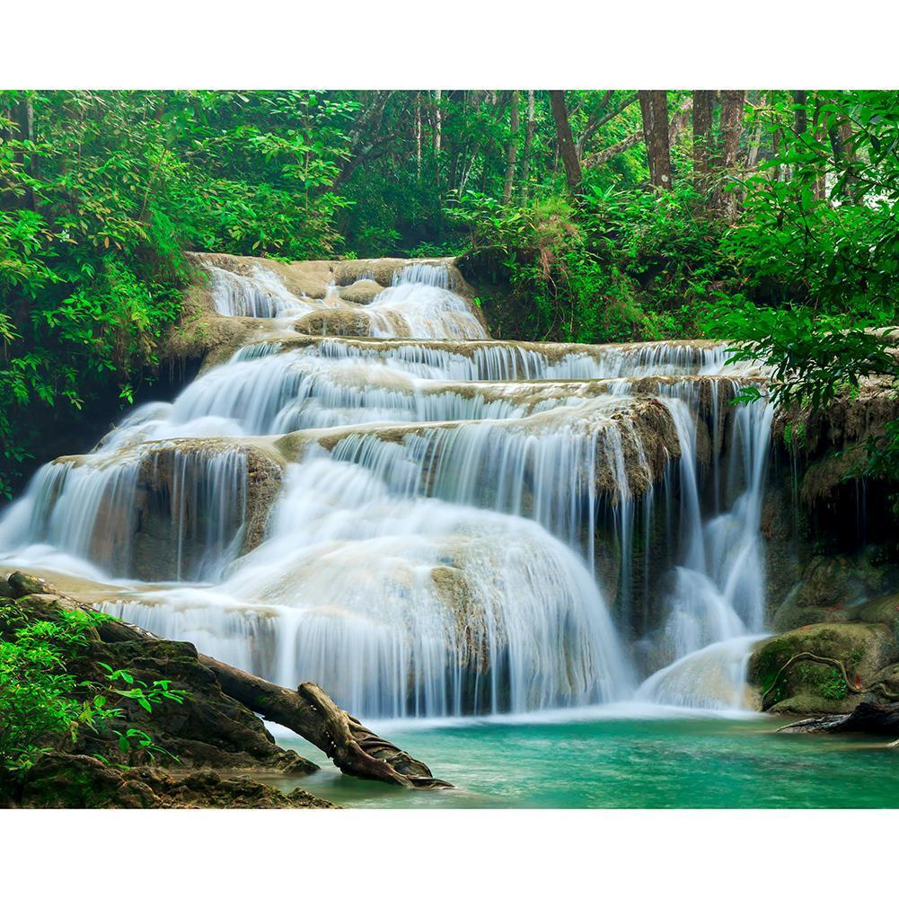 Cascade - peinture en diamant complet - 30x40cm