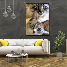Charger l&#39;image dans la galerie, Chat - peinture en diamant complet - 30x40cm

