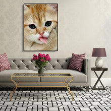 Charger l&#39;image dans la galerie, Chat - peinture en diamant complet - 30x40cm
