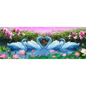 Broderie d’oie - peinture complète de diamant - 50x100cm