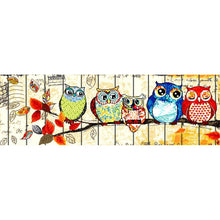 Charger l&#39;image dans la galerie, Hibou - peinture en diamant complet - 50x100cm
