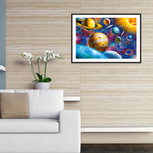 Univers - peinture diamant pleine - 40x30cm