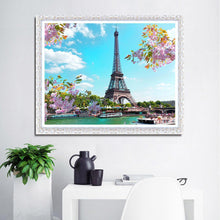 Charger l&#39;image dans la galerie, Tour Eiffel - peinture en diamant - 40x30cm
