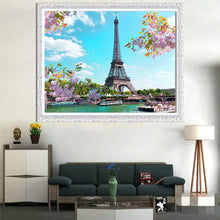 Charger l&#39;image dans la galerie, Tour Eiffel - peinture en diamant - 40x30cm
