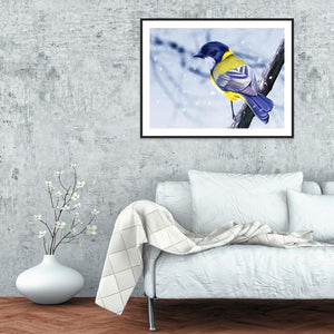 Oiseau debout - peinture complète de diamant - 40x30cm