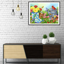 Charger l&#39;image dans la galerie, Oiseau debout - peinture complète de diamant - 40x30cm
