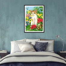 Charger l&#39;image dans la galerie, Chat mignon - peinture complète de diamant - 30x40cm

