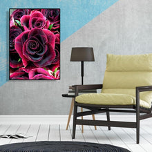 Charger l&#39;image dans la galerie, Artisanat de fleur de point de croix - peinture complète de diamant - 30x40cm
