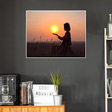 Charger l&#39;image dans la galerie, Sunset girl - peinture diamant complet - 40x30cm
