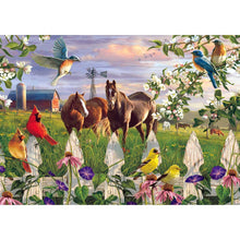 Charger l&#39;image dans la galerie, Prairie de cheval - peinture complète de diamant - 30x40cm
