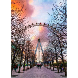 Grande roue - peinture en diamant complet - 30x40cm