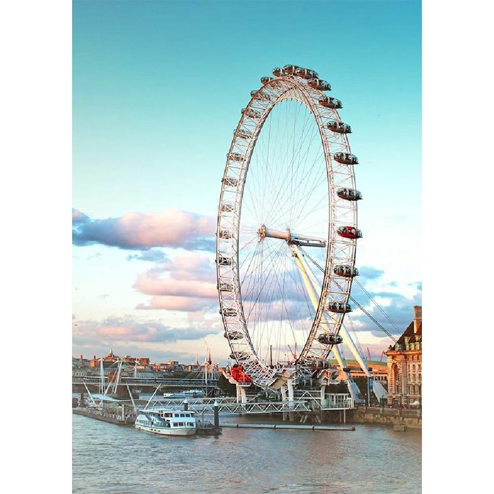 Grande roue - peinture en diamant complet - 30x40cm