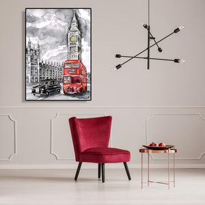 Big ben - peinture en diamant complet - 30x40cm