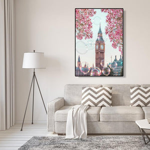 Big ben - peinture en diamant complet - 30x40cm