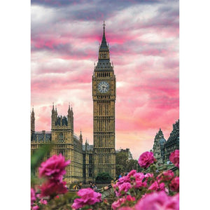Big ben - peinture en diamant complet - 30x40cm