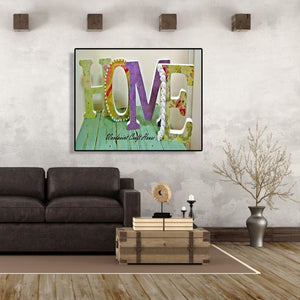 Ensemble de lettres rondes - peinture en diamant complet - 40x30cm