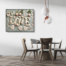 Charger l&#39;image dans la galerie, Ensemble de lettres rondes - peinture en diamant complet - 40x30cm
