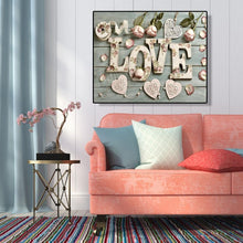 Charger l&#39;image dans la galerie, Ensemble de lettres rondes - peinture en diamant complet - 40x30cm
