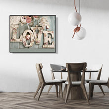 Charger l&#39;image dans la galerie, Ensemble de lettres rondes - peinture en diamant complet - 40x30cm
