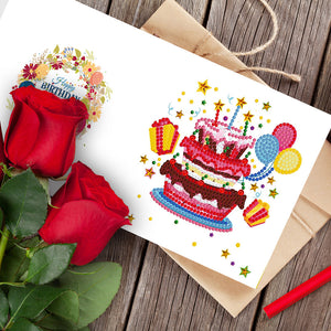 12pcs/Set-Birthday-Diamond Cartes de voeux