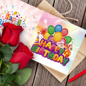 12pcs/Set-Birthday-Diamond Cartes de voeux