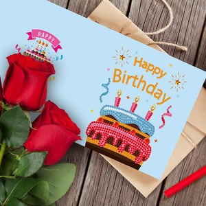 12pcs/Set-Birthday-Diamond Cartes de voeux