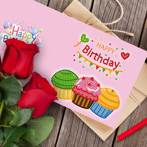 12pcs/Set-Birthday-Diamond Cartes de voeux
