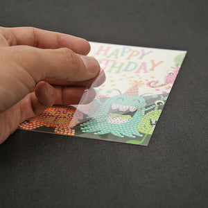 12pcs/Set-Birthday-Diamond Cartes de voeux