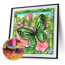 Charger l&#39;image dans la galerie, Papillon - peinture en diamant complet - 30x30cm
