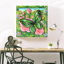 Charger l&#39;image dans la galerie, Papillon - peinture en diamant complet - 30x30cm
