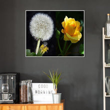 Charger l&#39;image dans la galerie, Pissenlit de point de croix - peinture complète de diamant - 30x40cm
