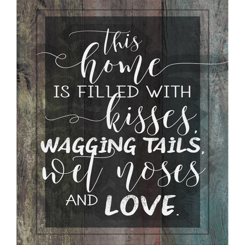 Lettre - peinture en diamant complet - 30x35cm