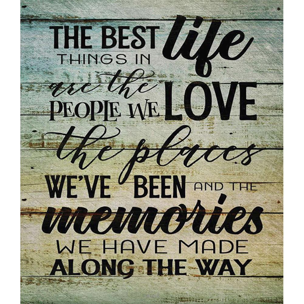 Lettre - peinture en diamant complet - 30x35cm