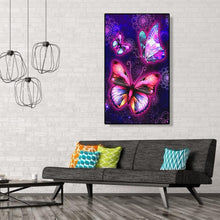 Charger l&#39;image dans la galerie, Papillon - peinture en diamant complet - 30x48cm
