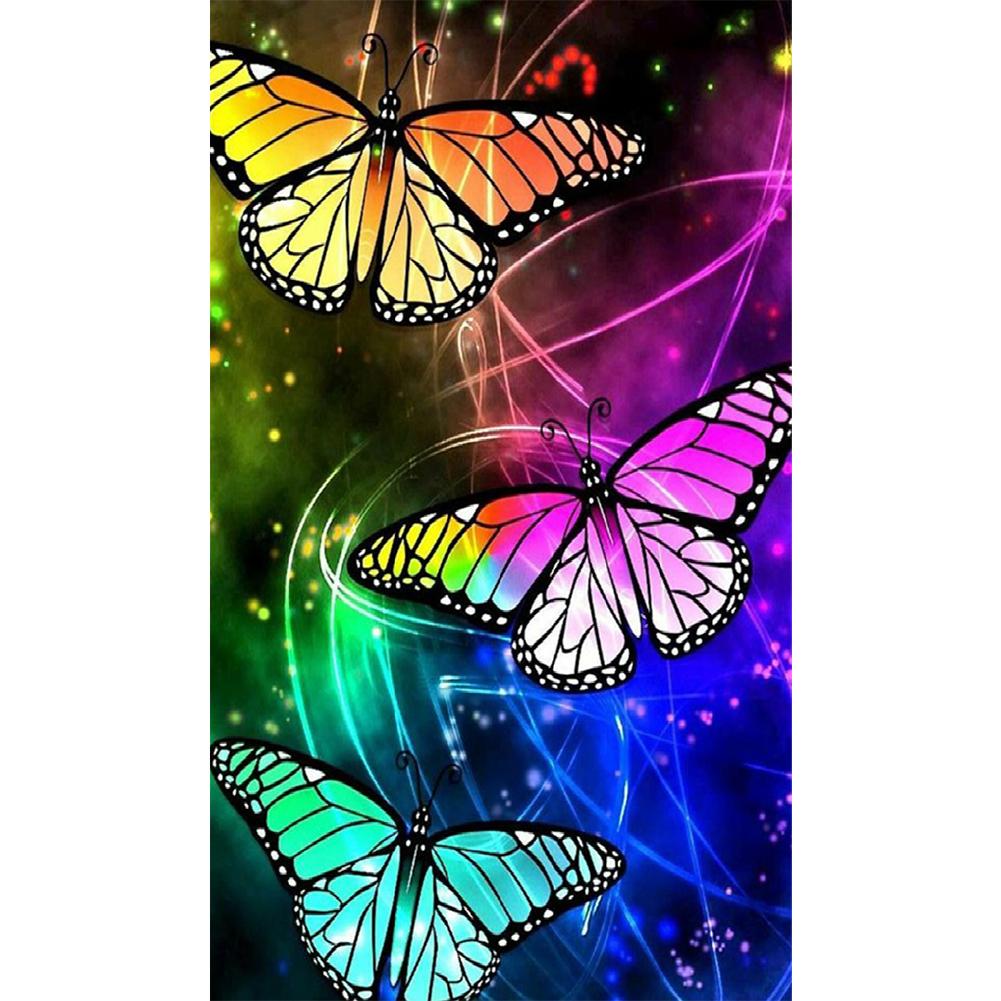 Papillon - peinture en diamant complet - 30x48cm