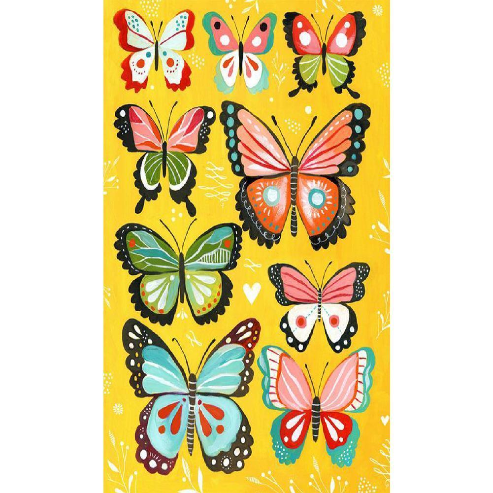 Papillon - peinture en diamant complet - 30x48cm