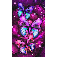 Charger l&#39;image dans la galerie, Papillon - peinture en diamant complet - 30x48cm
