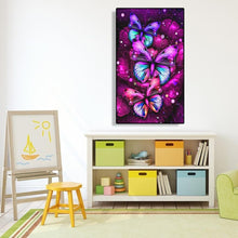 Charger l&#39;image dans la galerie, Papillon - peinture en diamant complet - 30x48cm
