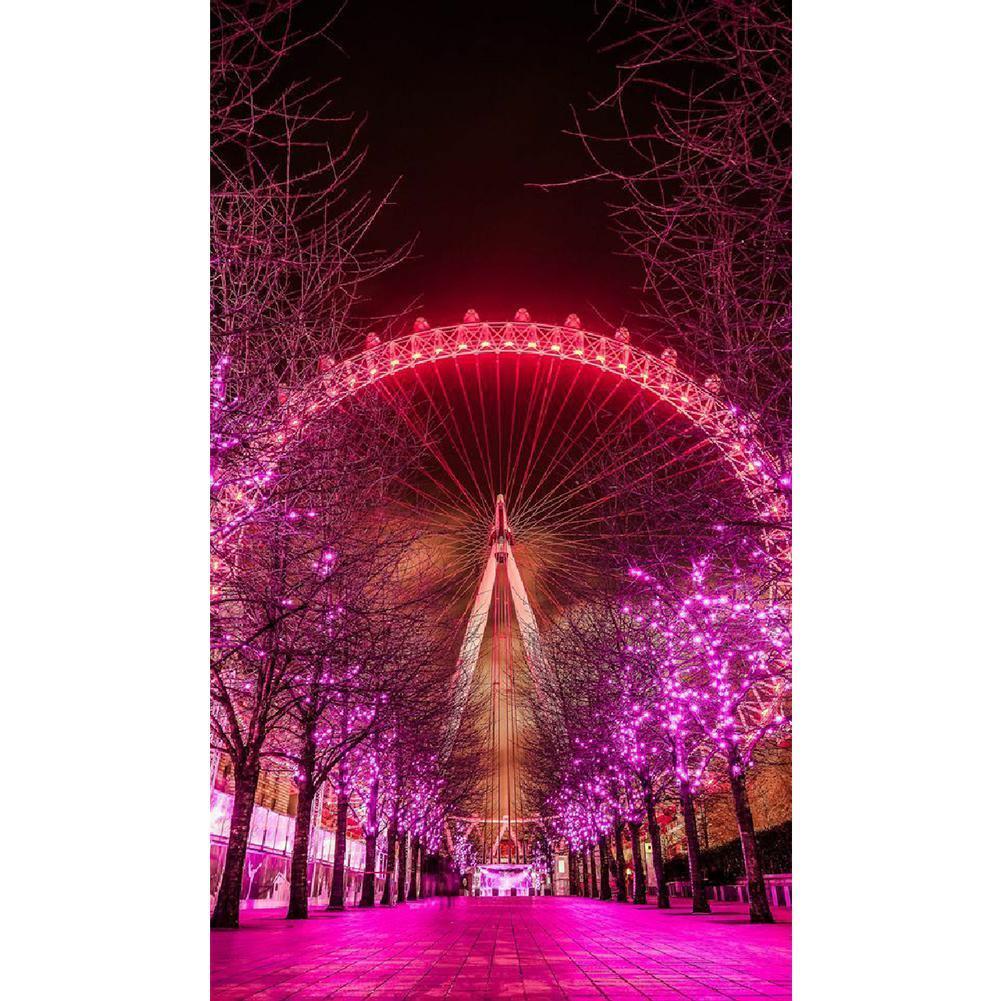 Grande roue - peinture en diamant complet - 30x48cm