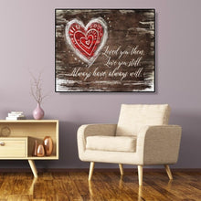 Charger l&#39;image dans la galerie, Word - diamant rond complet - 35x30cm
